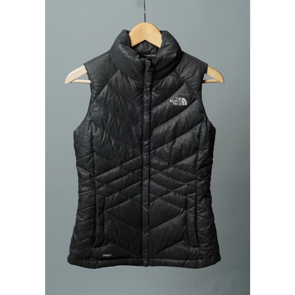 The North Face 550 Gray Goose Down Puffer Vest Women's Size XS